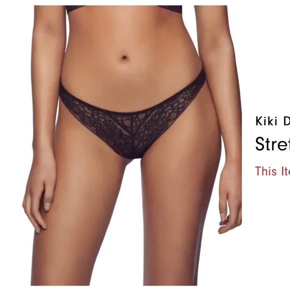 NWT: Kiki de Montparnasse Black Lace Brief  Size M - Picture 1 of 8